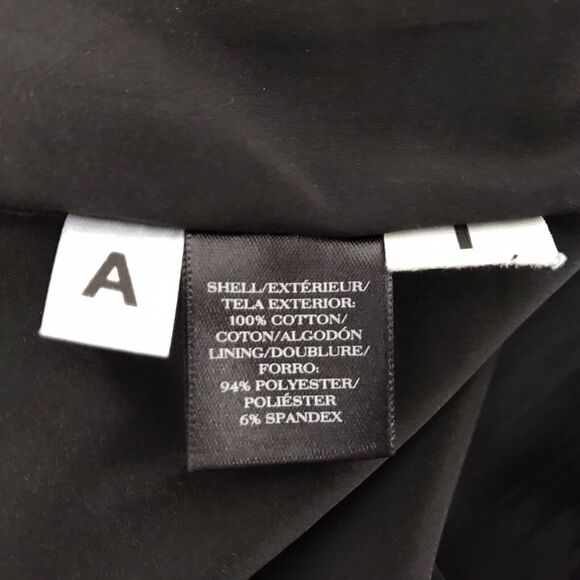 Ann Taylor Dress Size 4 Black Sleeveless Floral Eyelet V-neck Scalloped Hem - Picture 7 of 13